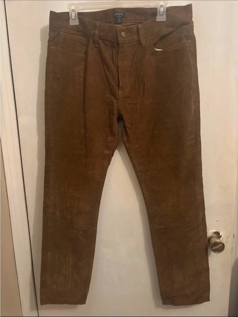 J. Crew Men’s Corduroy Pants in Chestnut Brown